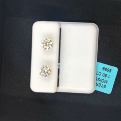 Sterling Silver 1.60Ctw Real LAB GROWN DIAMONDS 