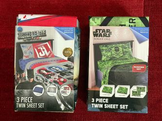 Three Piece Twin Set Justice League And Rogue One Bed Set Microfiber