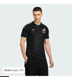 New Adult Black Mexico Jersey Authentic