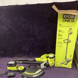 🧰🛠RYOBI ONE+ 18V 13” Cordless String Trimmer/Edger w/4.0Ah Battery & Charger-LIGHTLY USED!-$75!🧰🛠