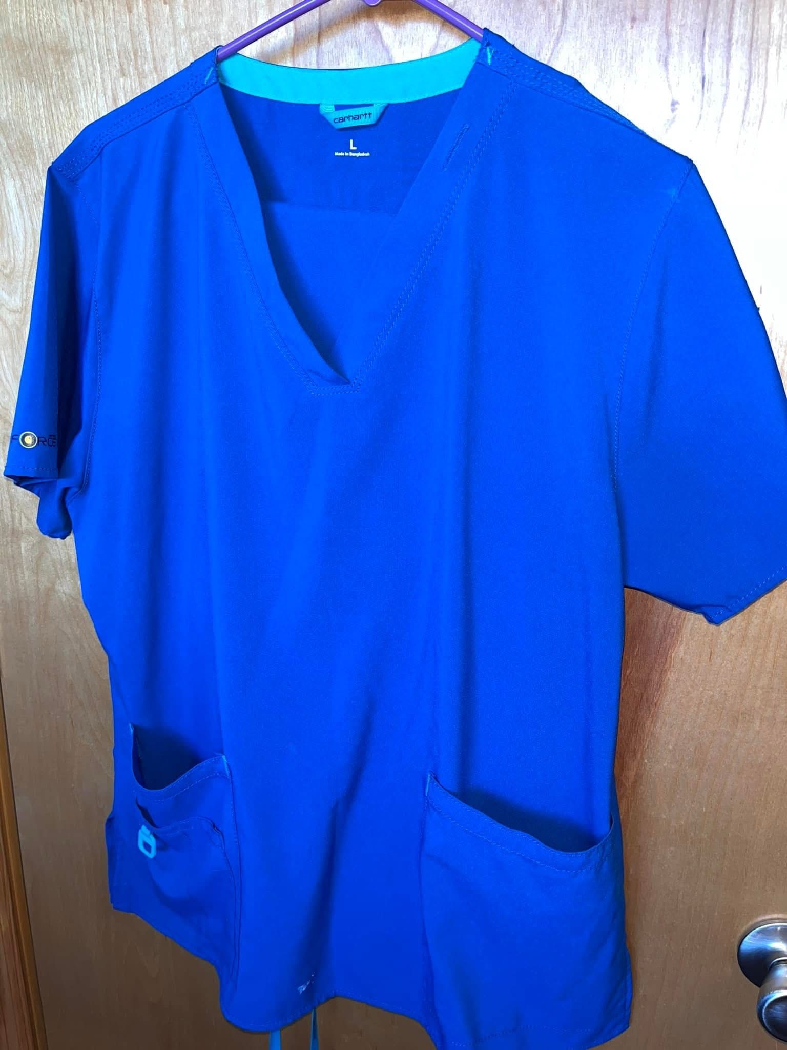 Royal Blue Scrub Set