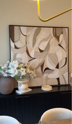 Large 52” x 52” Framed Wall Art