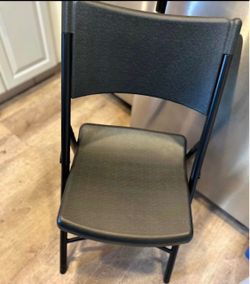 chairs paid 200 and Black industrial uline Folding chairs paid $216 for these chairs