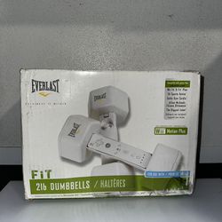 Everlast Fit 2LB Dumbbells Wii Fit for Nintendo Wii Motion Plus Compatible