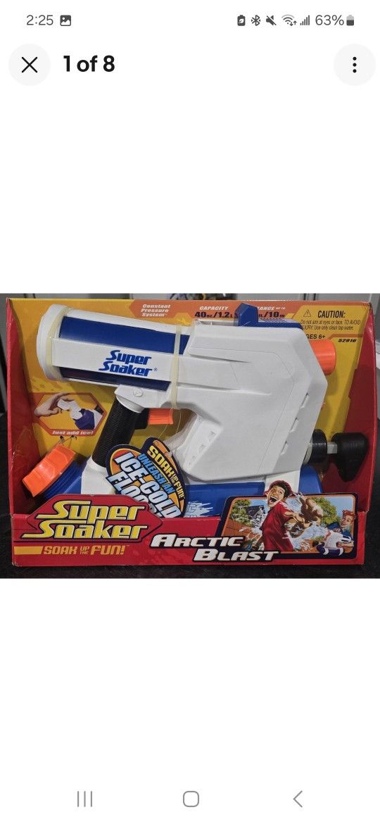 In Original Packaging 2006 Super Soaker ARCTIC BLAST RARE WATER GUN