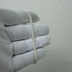 8” 925 Silver Franco Bracelet 