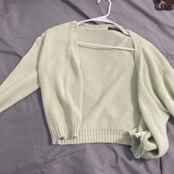 brandy melville green cardigan good