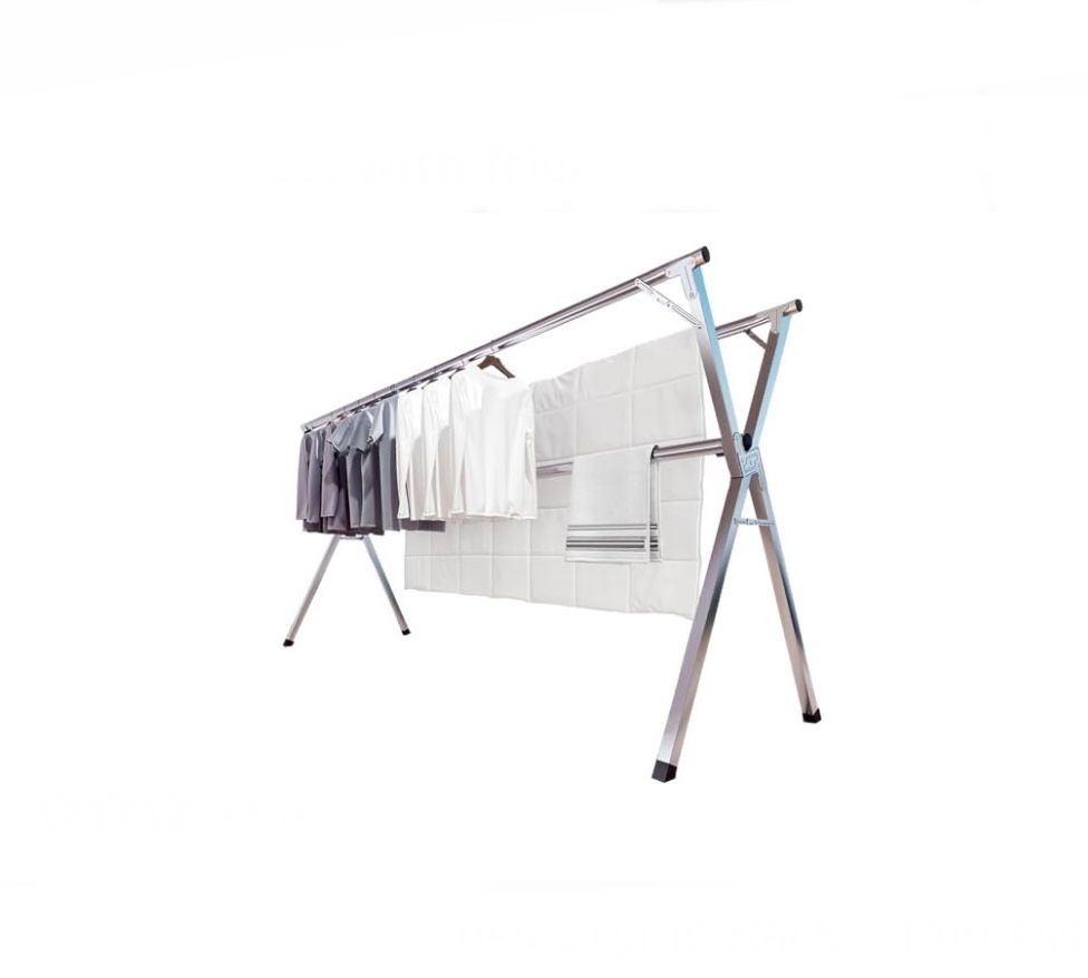 Jauree, Clothes Rack, For Drying Or Retail, Stainless Steel, Adjustable and Foldable Space Saving, Indoor/Outdoor, Used Great Condition