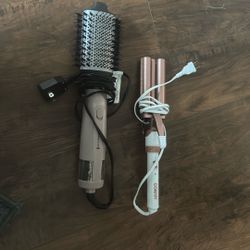 Remington Hair Curler And Consort Straightener Like New