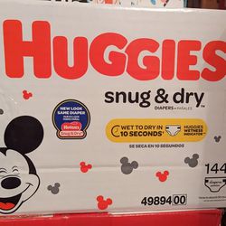 Huggies Snug And Dry 144ct Size 1