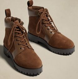 NEW Women’s Banana Republic Leather Hiker Boot, Size 7
