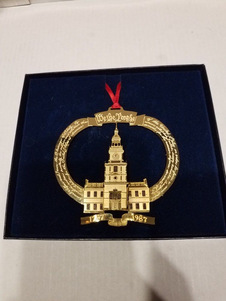 Ornament Independence Hall We The People