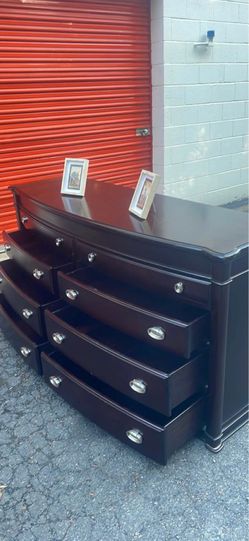 Delivery available. Solid Wood long dresser with big drawers. Drawers Sliding smoothly