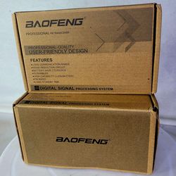 2 pak baofeng ling distance walkie talkie in new box
