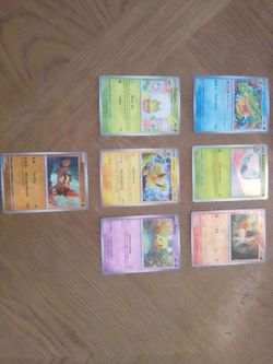 7 Holographic Pokemon Cards