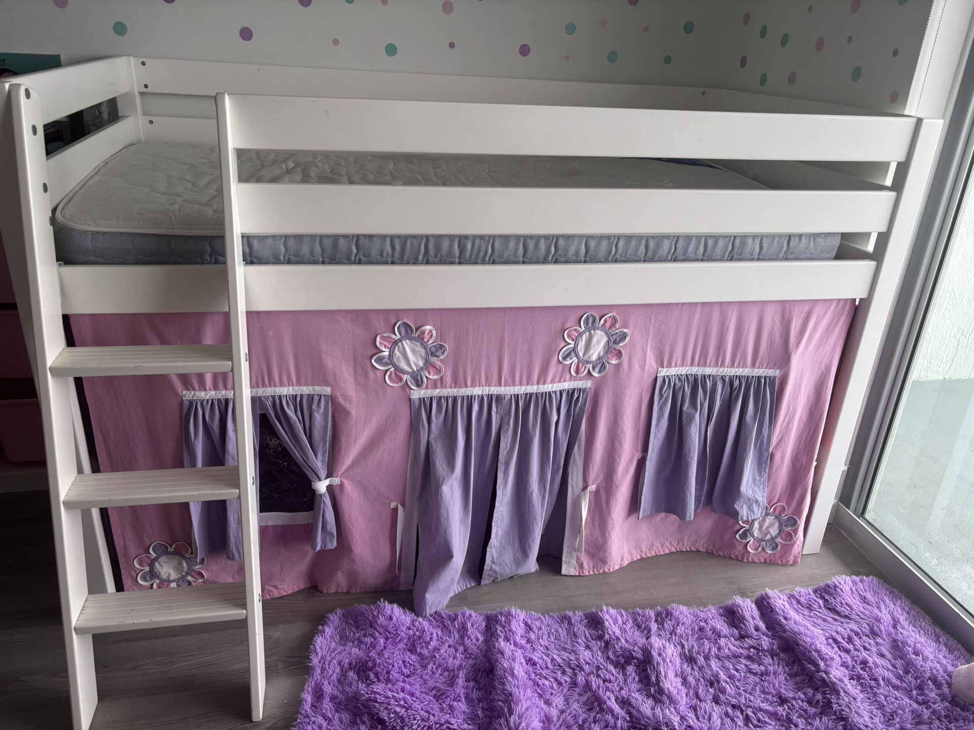 little girl loft bed