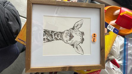 2 8x10 safari picture in wood frame