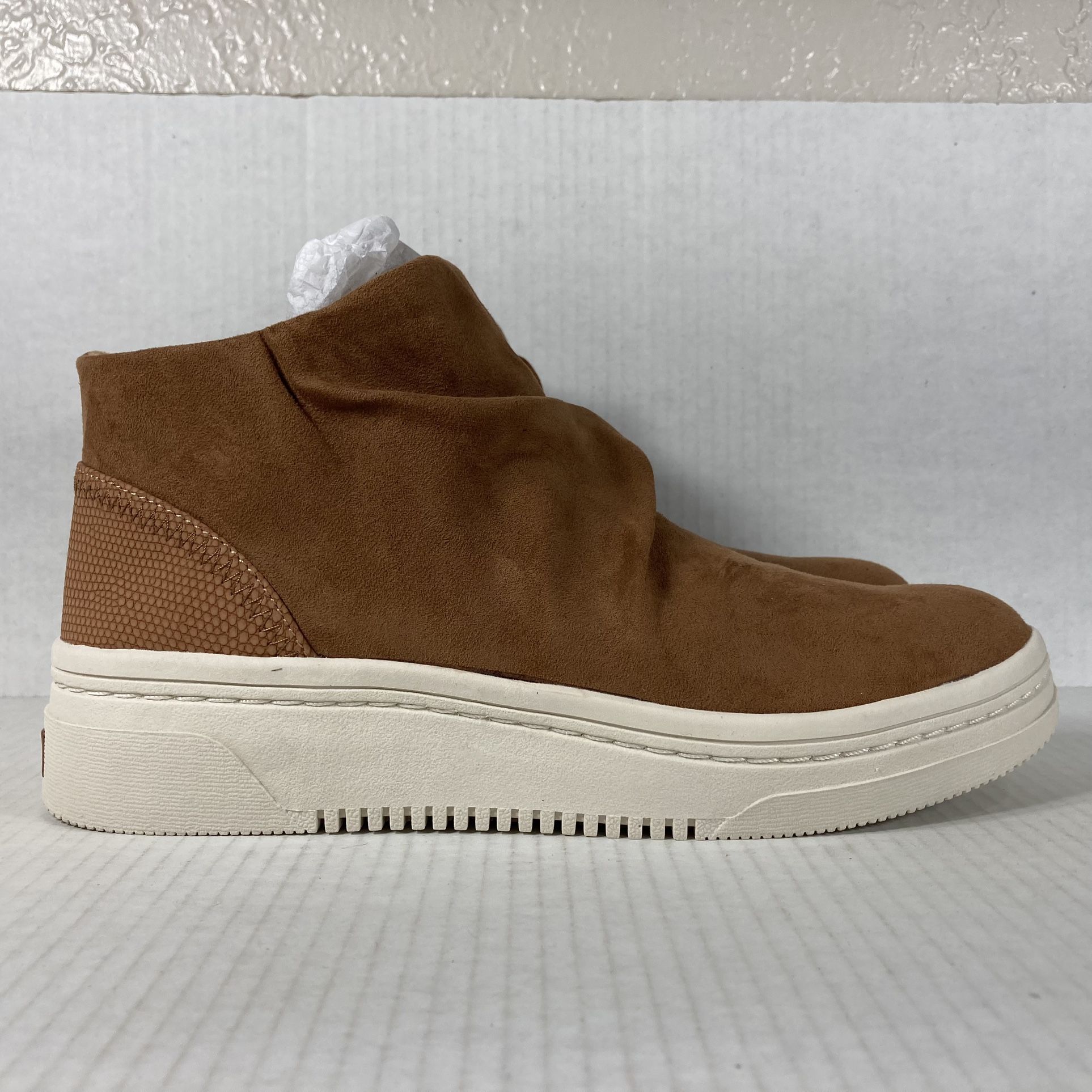 Dr. Scholls Energy Size 11 Women Shoes Brown White Suede Comfort Casual NEW NIB