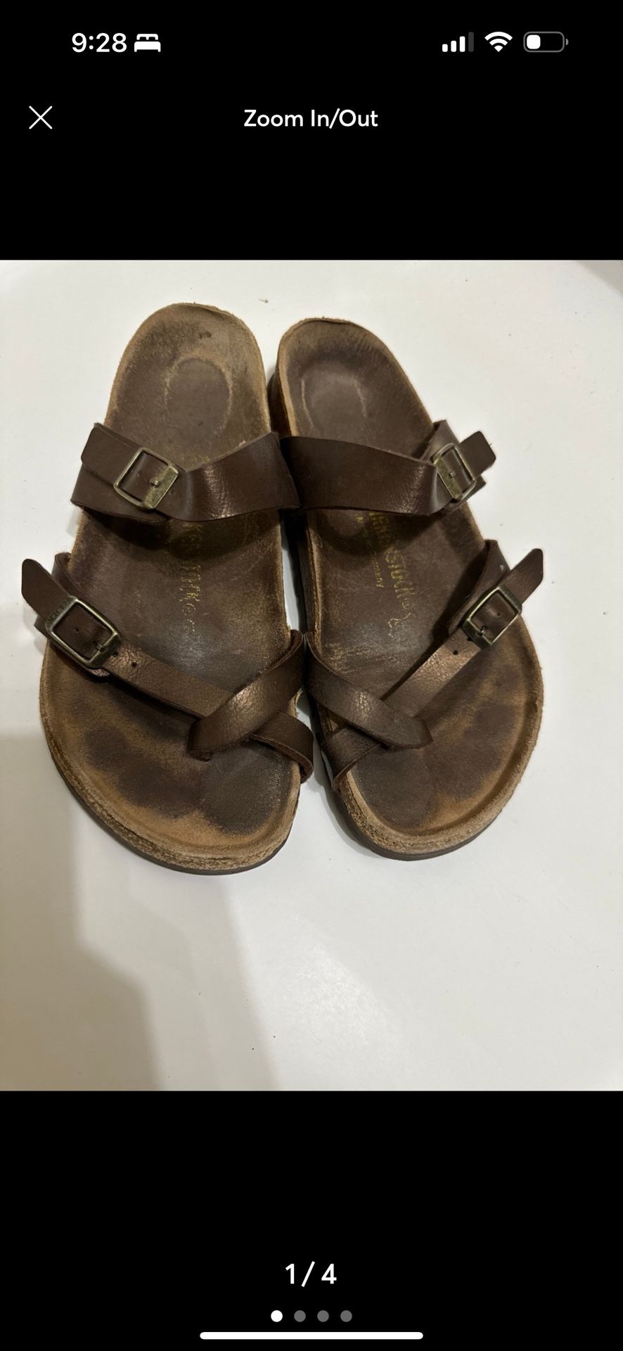 Brown Birkenstocks Size 39