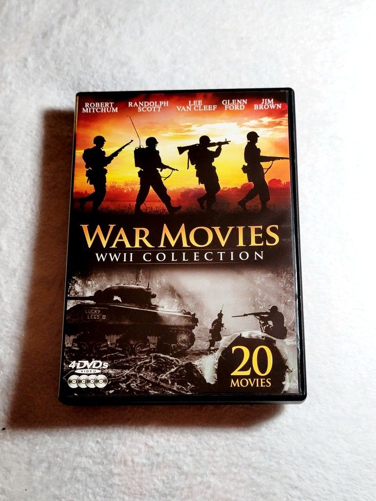 War Movies WWII Collection DVD 20 Movies (pre-1968)
