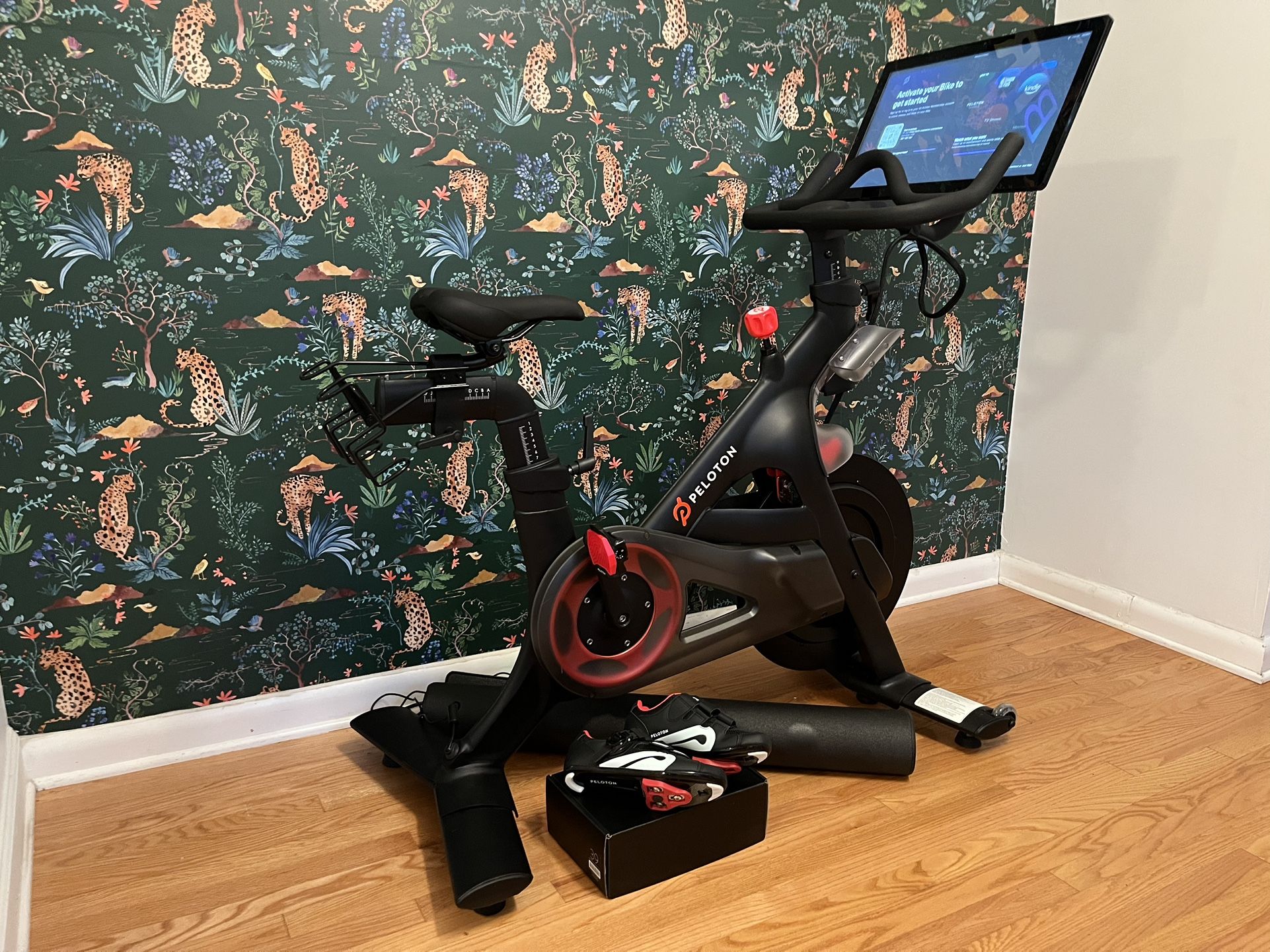 Peloton Bike w/ Cycling Shoes (Size 39) - Barely Used, Like New