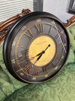 Large Sterling & Noble Wall Clock