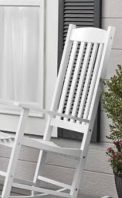 ONE White Wooden Porch Rocking chair
