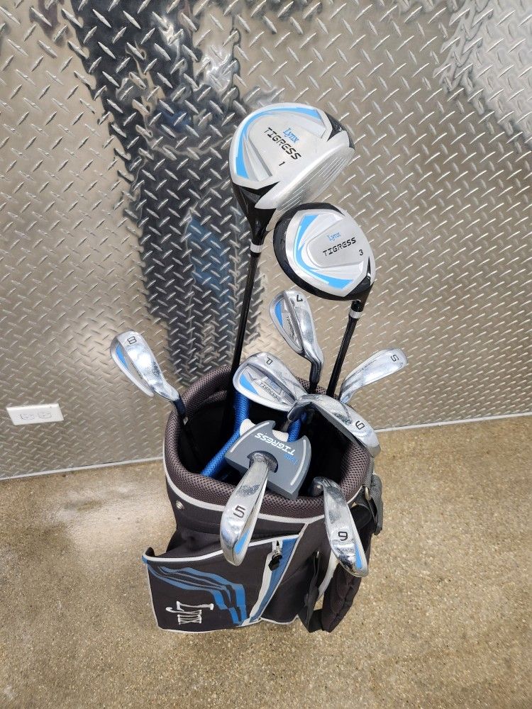 RH Right Handed Lynx Tigress 11-Piece Complete Golf Set Ladies Flex Graphite With Bag