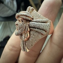 Diamond Jesus Ring
