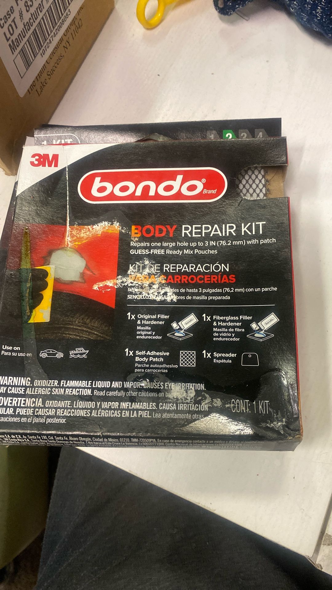 3M bondo body repair Kit.