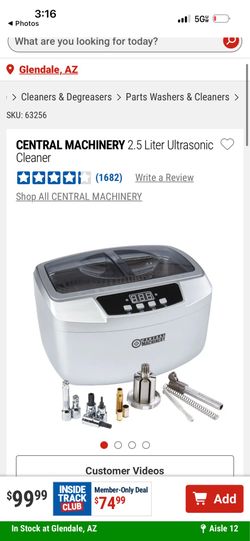 2.5 Liter Ultrasonic Cleaner