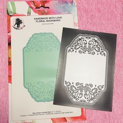 New Floral Bookmark or Table Place Card Die Cut