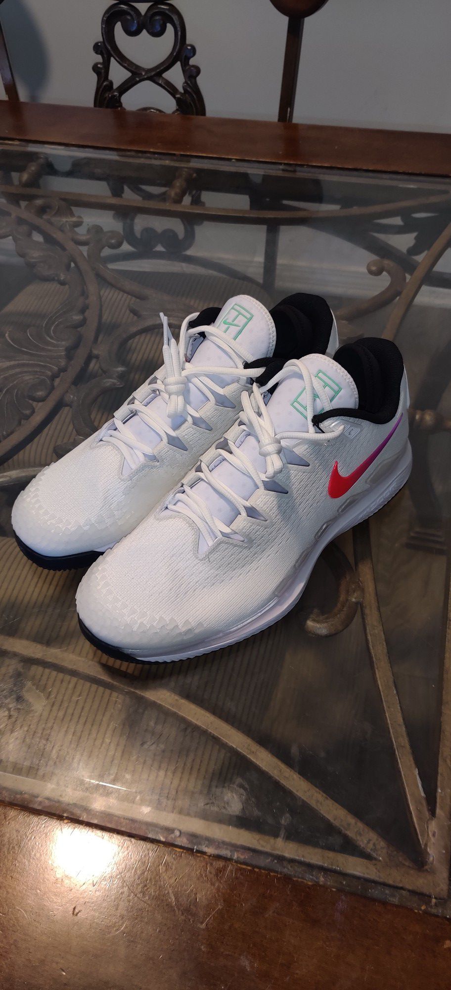 New Nike Air Zoom Vapor X KNIT Size 10.5 Tennis White Shoe AR0496-112
