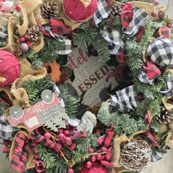 Farm House Wreath