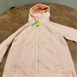 Womens Fleece Full Zip Hooded Sweatshirt 