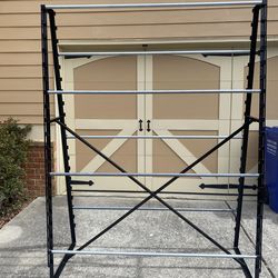 Newly painted fabric rack