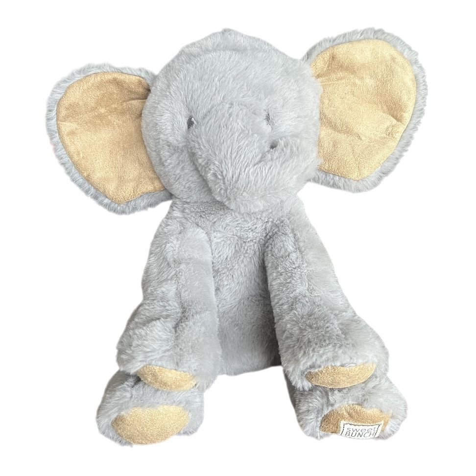 Sweet Bunch Gray Elephant Plush Stuffed Baby Toy Kids Preferred 2019 10in