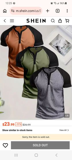 Brand New Men's Shirts 3 Pack Orange, Green And Grey Size 2xl