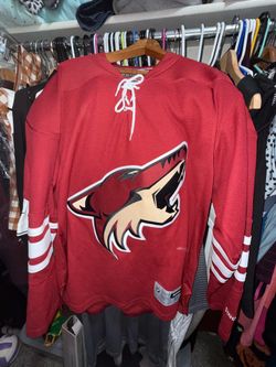His and Hers 2014-15 Arizona Coyotes NHL Reebok Men's HOME BURGUNDY RED MED Premier Jersey