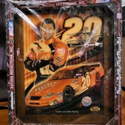 Vintage NASCAR Racing Dale Earnhardt Goodwrench GM Wood Wall Clock Plaque 12"