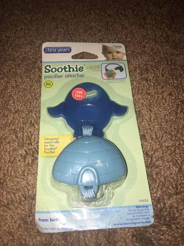 Soothie Pacifier Holder Clip The First Years Blue - New