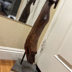 BEAUTIFUL ART La Flaca" - Original Sculpture by Tony Jiménez - Cocobolo Wood