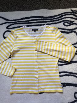 Burberry Yellow Striped women Long Sleeve Top