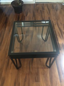 Metal Glass Table Top