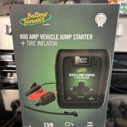 Battery tender 800 AMP Vehicle jump Starter Plus tire Inflator Brand New Never Opened