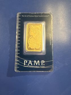 1 Oz Pamp Bar Gold