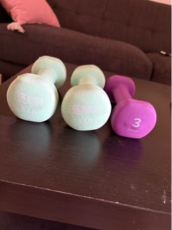 3 dumbbells