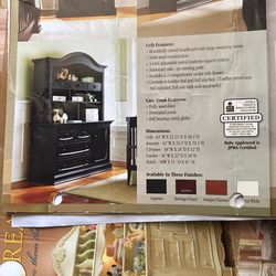 Boys Dresser With Ball Bearing Drawer Slides - Two Piece