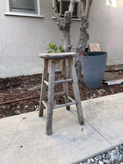 Rustic Wooden Stool