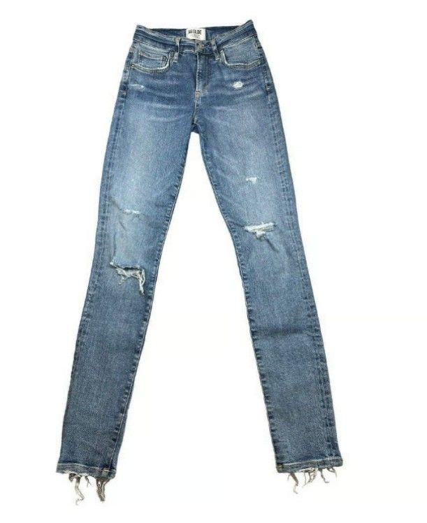 Agolde Distressed Ripped Sophie Skinny Jeans